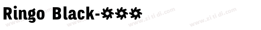 Ringo Black字体转换